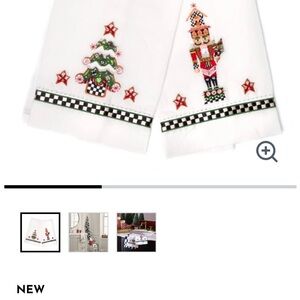 MacKenzie Childs Christmas Hand Towels